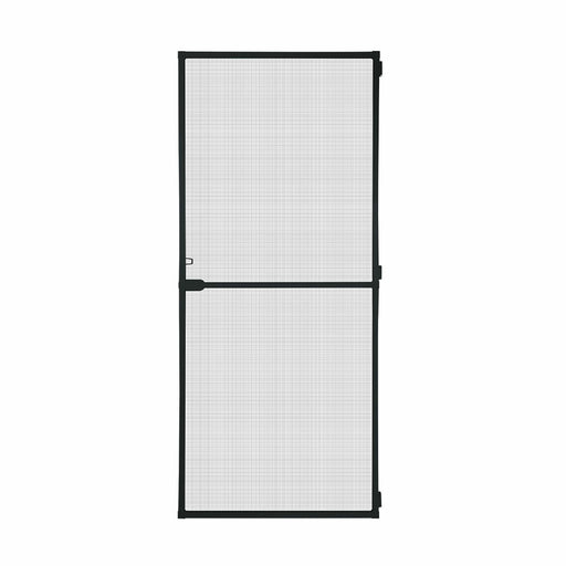 Cortina Mosquitera Schellenberg Puertas Con marco Fibra de Vidrio Negro Aluminio (100 x 210 cm)