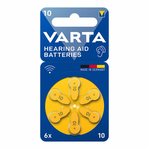 Pila para audífonos Varta Hearing Aid 10 PR70 6 Unidades