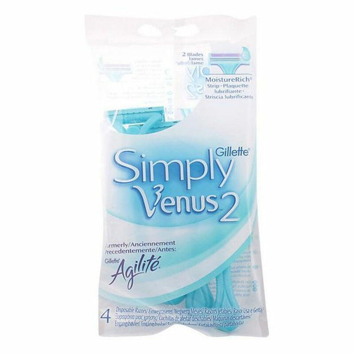 Maquinillas de Afeitar Desechables Venus Gillette Simply (4 uds)