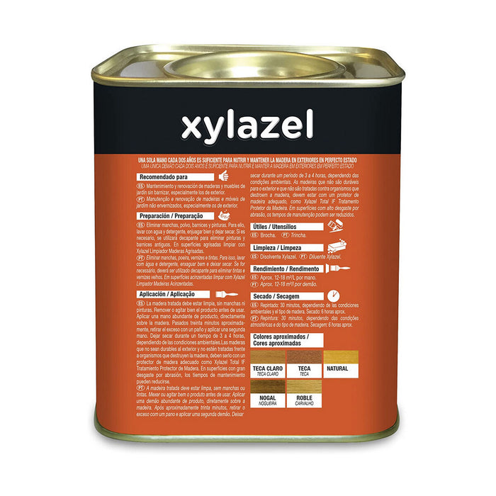 Aceite para teca Xylazel Classic Miel 750 ml Mate