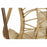 Sillón de jardín DKD Home Decor Marrón 90 x 70 x 110 cm Beige Metal ratán sintético (90 x 65 x 193 cm)