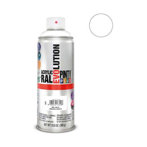 Pintura en spray Pintyplus Tech RAL 9016 400 ml Electrodomésticos Traffic White