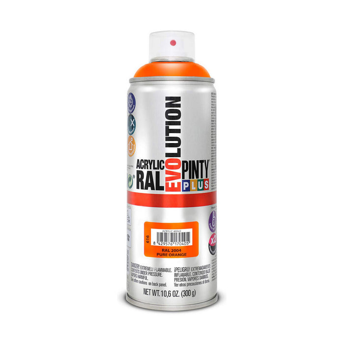 Pintura en spray Pintyplus Evolution RAL 2004 400 ml Pure Orange