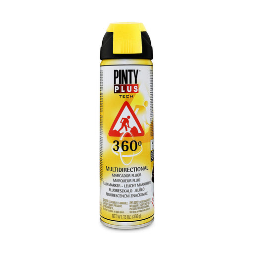 Pintura en spray Pintyplus Tech T146 360º Amarillo 500 ml