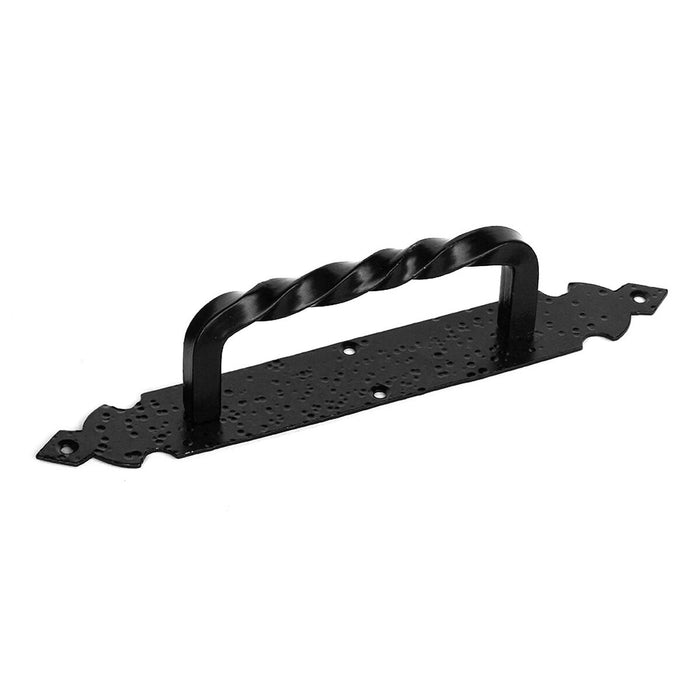 Tirador para puerta EDM Forja 275 mm Negro Acero