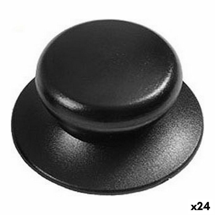 Pomo 2 Unidades Negro 6 cm (2 Piezas)