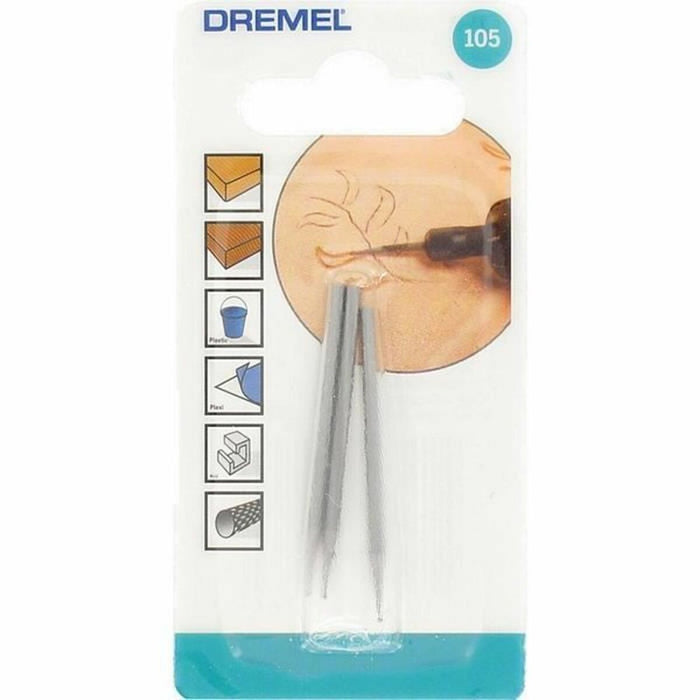 Fresa para Fresadora Dremel 105 Ø 0,8 mm (3 Unidades)