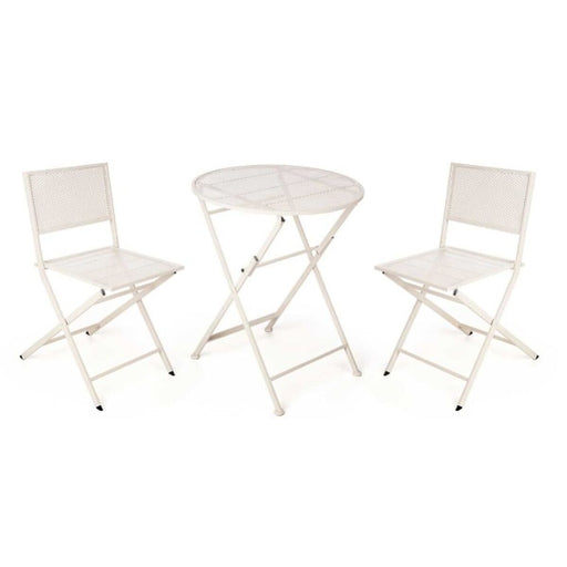 Conjunto de Mesa con 2 Sillas Blanco