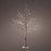 Árbol de Navidad Lumineo 492348 Luz LED Exterior Nevado 30 x 30 x 125 cm